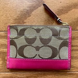 Coach Key and Card Holder